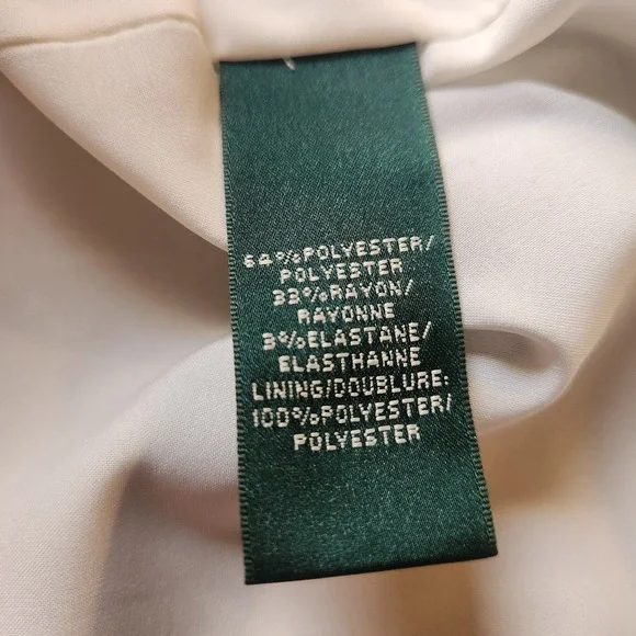 Lauren Ralph Lauren Classic Gray and White Sheath Dress Size 18‎ - Picture 6 of 6